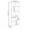 vidaXL Biblioth&egrave;que Ch&ecirc;ne marron 67x24x161 cm Bois d'ing&eacute;nierie