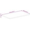 vidaXL Dessus de table 110x80x2,5cm rectangulaire bois massif r&eacute;cup&eacute;r&eacute;
