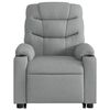 vidaXL Fauteuil inclinable de massage &eacute;lectrique Gris clair Tissu