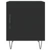 vidaXL Tables de chevet 2 pcs noir 40x40x50 cm bois d&rsquo;ing&eacute;nierie