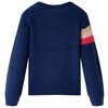 Pull-over tricot&eacute; pour enfants bleu marine 116
