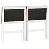 vidaXL T&ecirc;te de lit capitonn&eacute;e Gris clair 160 cm Pin massif