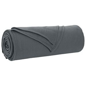 vidaXL plaid Gris fonc&eacute; 210 x 140 cm 0.41 kg Polaire