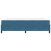 vidaXL Cadre de lit avec matelas Bleu fonc&eacute; 200 x 200 cm tissu