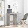 vidaXL Bureau gris b&eacute;ton 86x49x76 cm bois d'ing&eacute;nierie