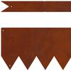 vidaXL Bordure de Pelouse 20 pcs Marron 100 x 0.05 x 20 cm
