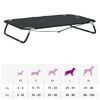 vidaXL Lit pour chien pliable anthracite tissu Oxford et acier