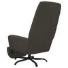 vidaXL Chaise de relaxation avec repose-pied Gris fonc&eacute; Velours