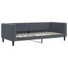 vidaXL Lit de repos sans matelas gris fonc&eacute; 90x200 cm velours