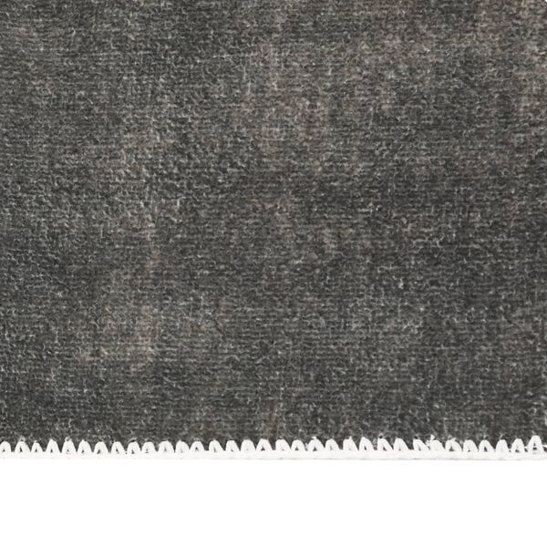 vidaXL Tapis lavable pliable Taupe 140x200 cm Polyester