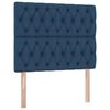 vidaXL Lit avec rangement et matelas Bleu 120 x 200 cm Polyester