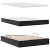 vidaXL Lit avec rangement et LED Noir 140 x 190 cm Cuir synth&eacute;tique