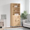 vidaXL Buffet haut Ch&ecirc;ne sonoma 69,5x34x180 cm Bois d'ing&eacute;nierie