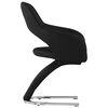 vidaXL Chaises &agrave; manger lot de 2 noir similicuir