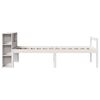 vidaXL Lit biblioth&egrave;que sans matelas blanc 90x190cm bois de pin massif