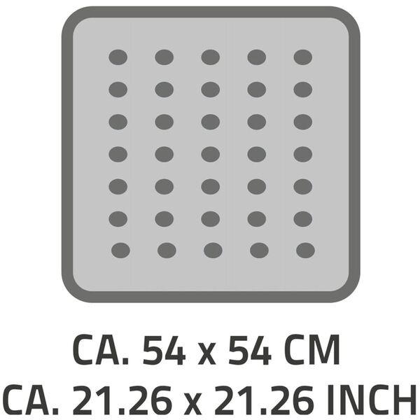 RIDDER Tapis de douche antid&eacute;rapant Playa 54 x 54 cm Bleu 68403
