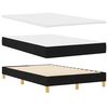 vidaXL Lit &agrave; ressort LED avec matelas avec LED Noir 120 x 190 cm tissu