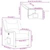 vidaXL Fauteuil inclinable de massage &eacute;lectrique Gris fonc&eacute; Tissu