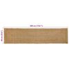 vidaXL Tapis de zone Beige 60 x 300 cm Jute