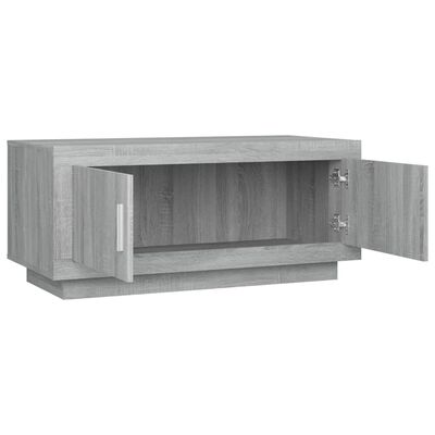 vidaXL Table basse Sonoma gris 102x50x45 cm Bois d'ingénierie