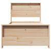 vidaXL Cadre de lit Marron 80 x 200 cm Bois d'ing&eacute;nierie