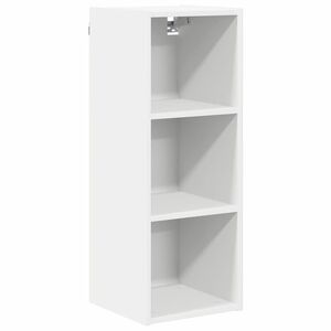 vidaXL Armoire suspendue avec stockage Riga Blanc 30 x 29,5 x 80 cm