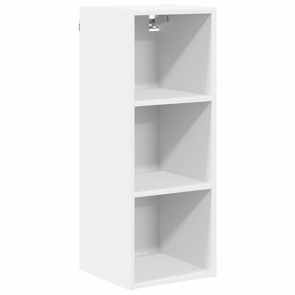 vidaXL Armoire suspendue avec stockage Riga Blanc 30 x 29,5 x 80 cm