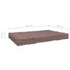 vidaXL Coussins de plancher de palette lot de 3 Taupe Coton