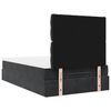 vidaXL Cadre de lit ottoman avec matelas noir 120x200 cm velours