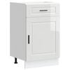 vidaXL Armoire de cuisine Porto blanc brillant bois ing&eacute;nierie