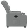 vidaXL Fauteuil inclinable Gris clair Tissu