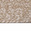vidaXL Tapis de surface Carr&eacute; Naturel et Blanc 240 x 240 cm Jute