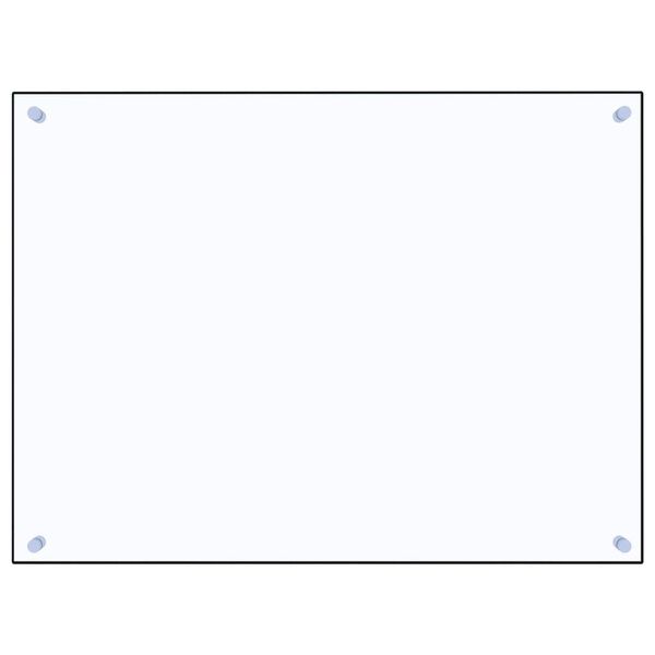 vidaXL Dosseret de cuisine Transparent 80x60 cm Verre trempé