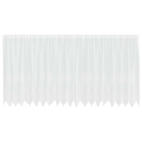 vidaXL Rideau en Dentelle Floral Blanc 140 x 500 cm Polyester
