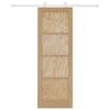 vidaXL Porte coulissante Marron 73,5 x 211 cm Pin massif