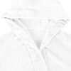 vidaXL Peignoir avec capuche Blanc xxxl Flanelle