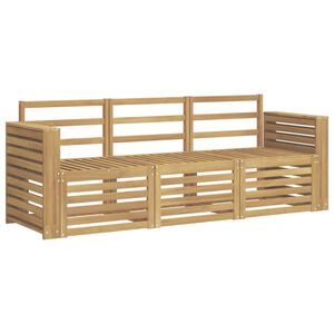 vidaXL Ensembles de canap&eacute;s 3 pc Blanc Bois d'Acacia Massif