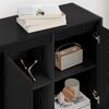 vidaXL Meuble d'appoint Ch&ecirc;ne noir 79 x 36 x 75 cm Bois d'ing&eacute;nierie