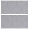 vidaXL Nez de marche 2 pc 50 x 25 cm Argent&eacute; Aluminium Rectangulaire
