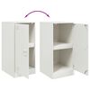vidaXL Buffet blanc 34,5x39x73 cm acier