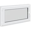 vidaXL Fen&ecirc;tre de sous-sol RISOR 110 x 50 cm PVC et verre Anthracite