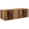 vidaXL Meuble TV mural 2 pcs Bois Ancien 100 x 35 x 31 cm