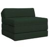 vidaXL Canap&eacute;-lit pliable Vert fonc&eacute; 200 x 70 x 10 cm Tissu