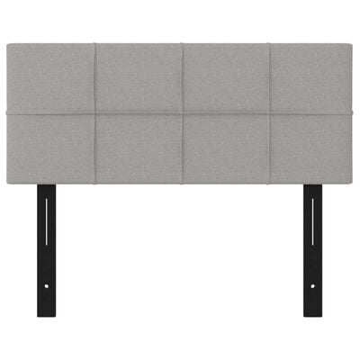 vidaXL Tête de lit gris clair 100x5x78/88 cm tissu