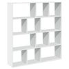 vidaXL Biblioth&egrave;que blanc 132x29x141,5 cm bois d'ing&eacute;nierie