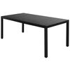 vidaXL Ensemble &agrave; manger de jardin 7 pcs PVC r&eacute;sine tress&eacute;e noir
