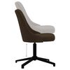 vidaXL Chaises pivotantes &agrave; manger lot de 6 marron fonc&eacute; tissu
