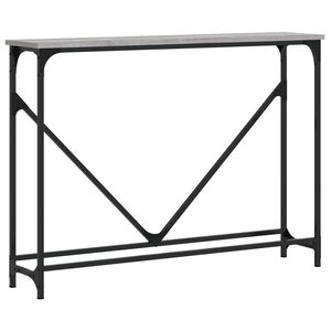 vidaXL Table console sonoma gris 102x22,5x75 cm bois d'ing&eacute;nierie