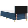 vidaXL Lit &agrave; ressorts avec matelas Bleu 80 x 200 cm tissu