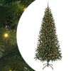 vidaXL Sapin de No&euml;l artificiel avec 300 LED Vert 210 cm PE et PVC